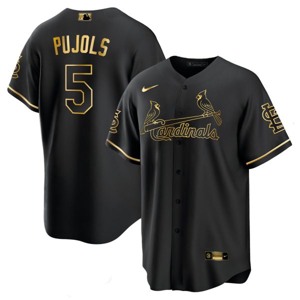 Men's Albert Pujols Arizona Cardinals White Gold & Black Gold Jersey - All Stitched - Image 2