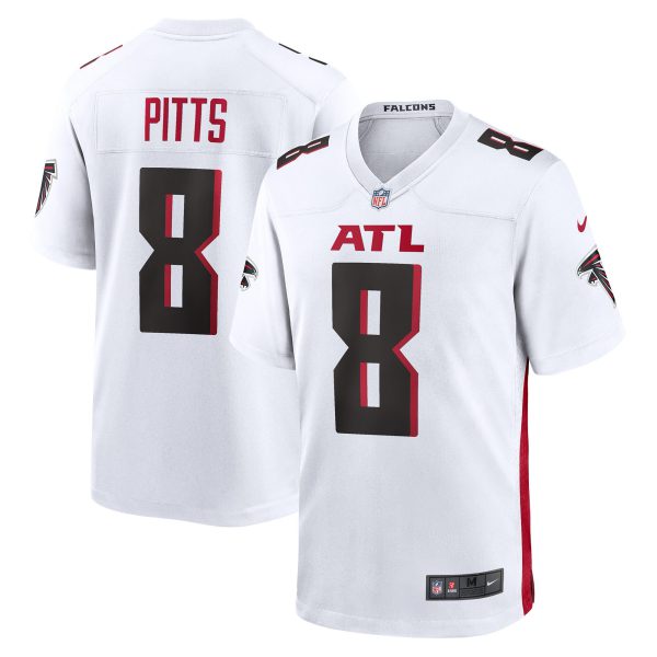 Atlanta Falcons White Game Jersey - All Stitched - Image 4