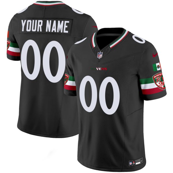 Ravens Mexico Vapor Limited Custom Jersey - All Stitched - Image 2