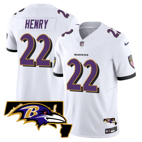 Derrick Henry Ravens Maryland Patch Vapor Limited Jersey - All Stitched - Image 5