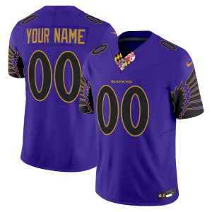 Ravens Special Vapor Limited Custom Jersey - All Stitched
