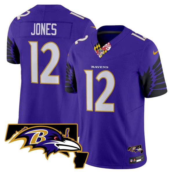 Men's Ravens Maryland Patch Vapor Limited Jersey V2 - All Stitched - Image 17