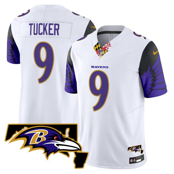 Men's Ravens Maryland Patch Vapor Limited Jersey V2 - All Stitched - Image 30