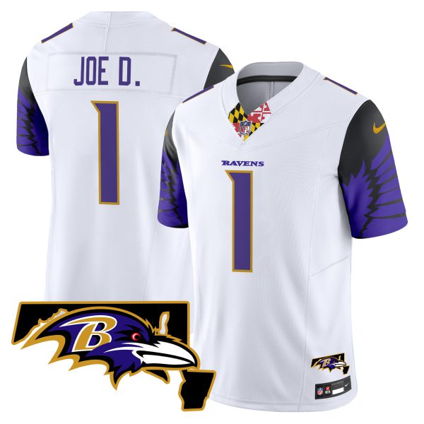 Men's Ravens Maryland Patch Vapor Limited Jersey V2 - All Stitched - Image 36