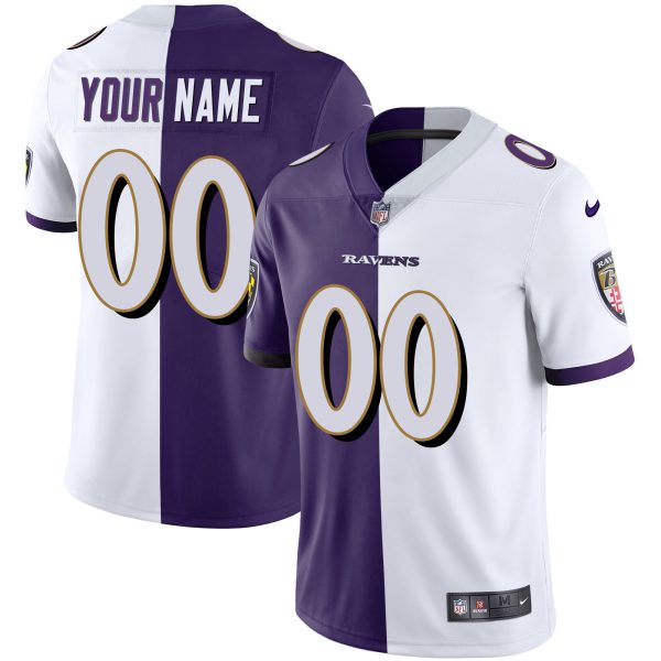 Ravens Vapor Gold Custom Name and Number - All Stitched - Image 6
