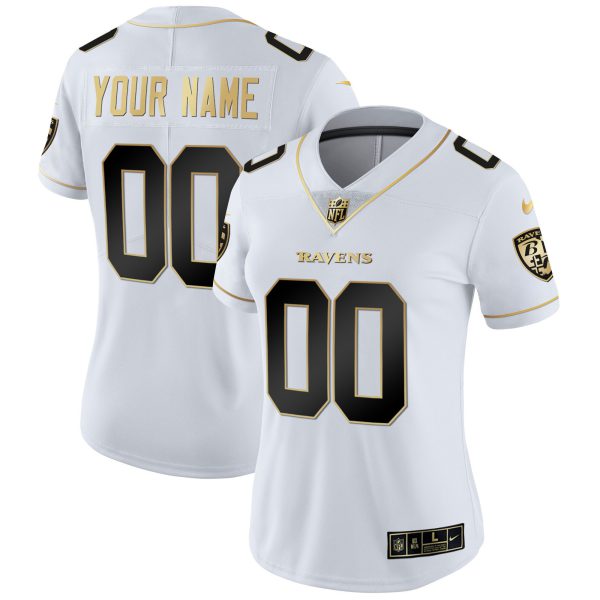 Ravens Vapor Gold Custom Name and Number - All Stitched - Image 10