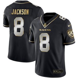 Men's Ravens Gold Vapor Jersey - All Stitched