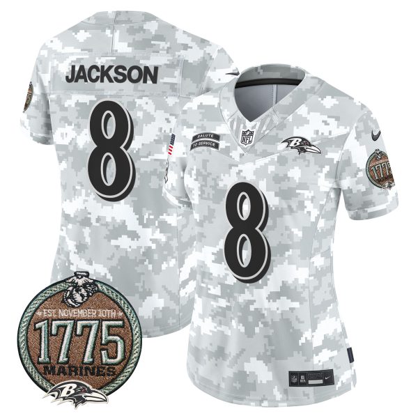 Women's Ravens 2024 Salute to Service Establishment Year Patch Vapor Limited Jersey - All Stitched - Image 2