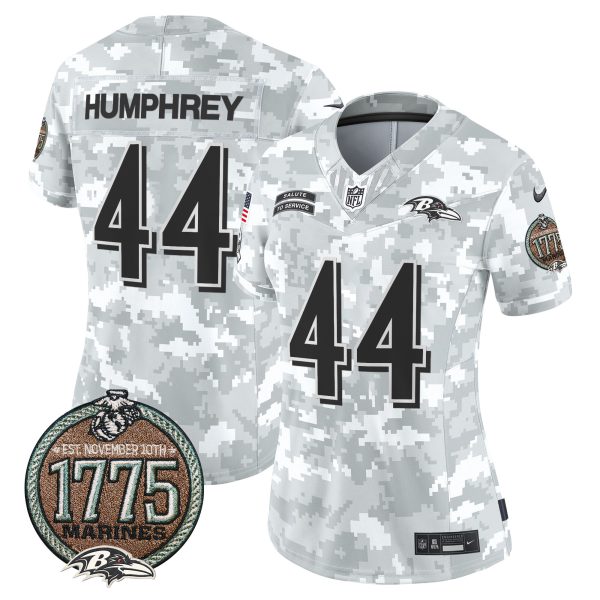 Women's Ravens 2024 Salute to Service Establishment Year Patch Vapor Limited Jersey - All Stitched - Image 5