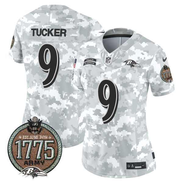 Women's Ravens 2024 Salute to Service Establishment Year Patch Vapor Limited Jersey - All Stitched - Image 13