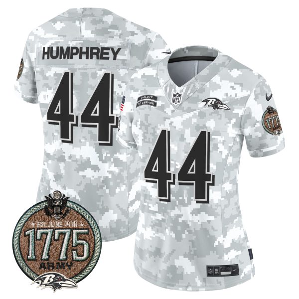 Women's Ravens 2024 Salute to Service Establishment Year Patch Vapor Limited Jersey - All Stitched - Image 15