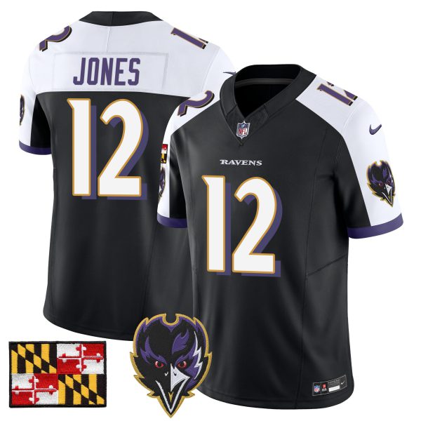 Men's Baltimore Ravens 2024 Maryland Flag Vapor Limited Jersey V2 - All Stitched - Image 8