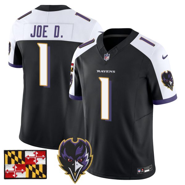 Men's Baltimore Ravens 2024 Maryland Flag Vapor Limited Jersey V2 - All Stitched - Image 9