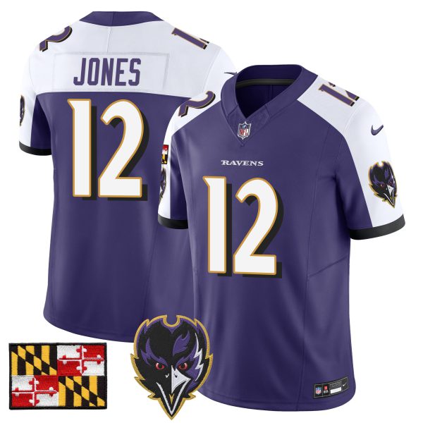 Men's Baltimore Ravens 2024 Maryland Flag Vapor Limited Jersey V2 - All Stitched - Image 18