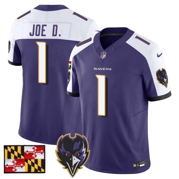 Men's Baltimore Ravens 2024 Maryland Flag Vapor Limited Jersey V2 - All Stitched - Image 19