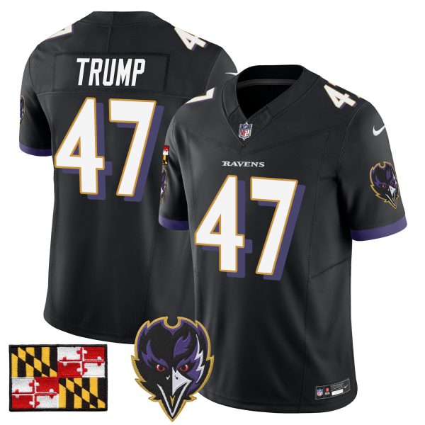 Men's Baltimore Ravens 2024 Maryland Flag Vapor Limited Jersey V2 - All Stitched - Image 30