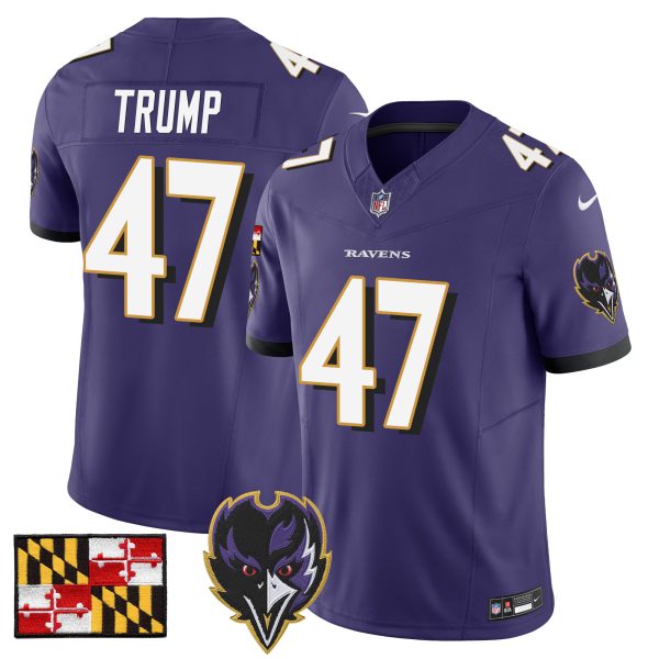 Men's Baltimore Ravens 2024 Maryland Flag Vapor Limited Jersey V2 - All Stitched - Image 40