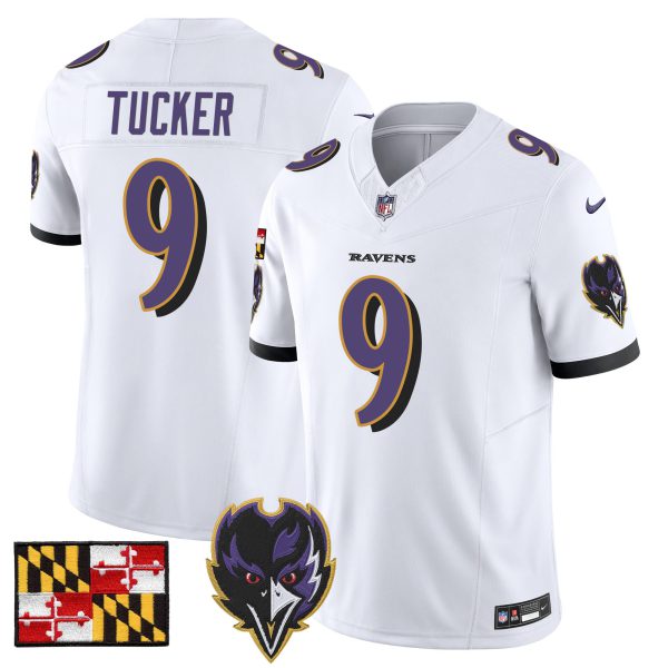 Men's Baltimore Ravens 2024 Maryland Flag Vapor Limited Jersey V2 - All Stitched - Image 43