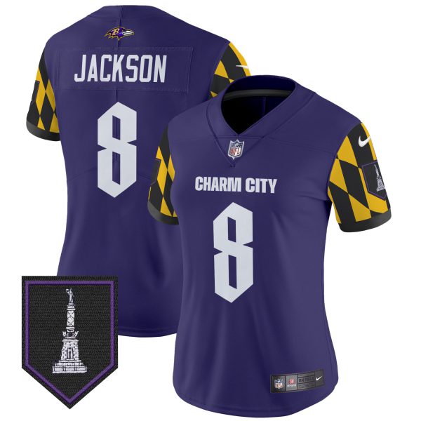 Women's Ravens City Edition Patch Vapor Limited Jersey - All Stitched - Image 2