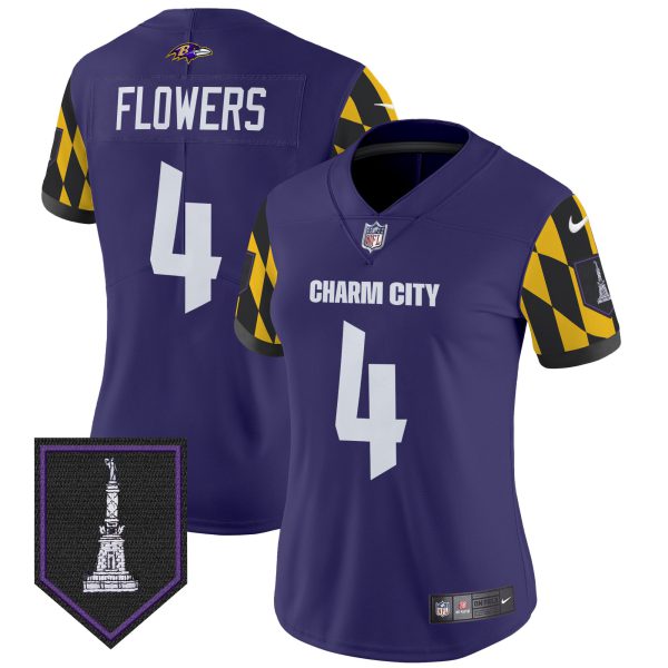 Women's Ravens City Edition Patch Vapor Limited Jersey - All Stitched - Image 7