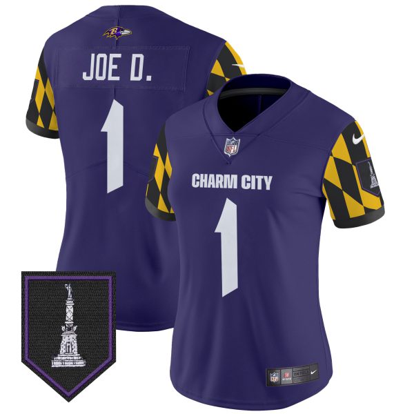 Women's Ravens City Edition Patch Vapor Limited Jersey - All Stitched - Image 9