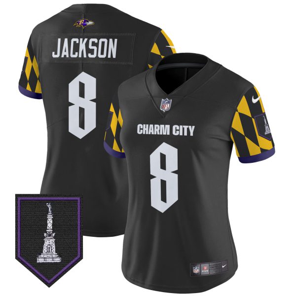 Women's Ravens City Edition Patch Vapor Limited Jersey - All Stitched - Image 20