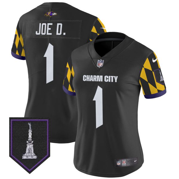 Women's Ravens City Edition Patch Vapor Limited Jersey - All Stitched - Image 27