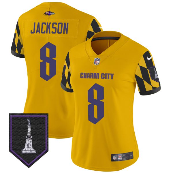 Women's Ravens City Edition Patch Vapor Limited Jersey - All Stitched - Image 29