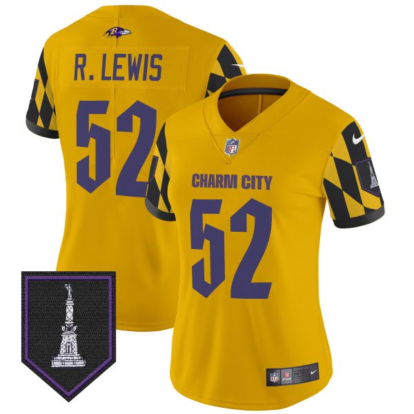 Women's Ravens City Edition Patch Vapor Limited Jersey - All Stitched - Image 33