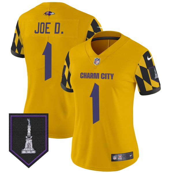 Women's Ravens City Edition Patch Vapor Limited Jersey - All Stitched - Image 36