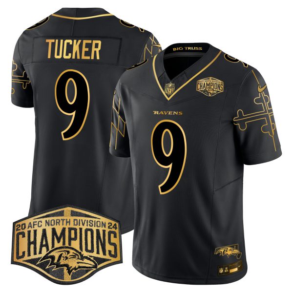 Men's Ravens Maryland Flag Map 2024 AFC North Division Champions Patch Gold Vapor Limited Jersey - All Stitched - Image 27