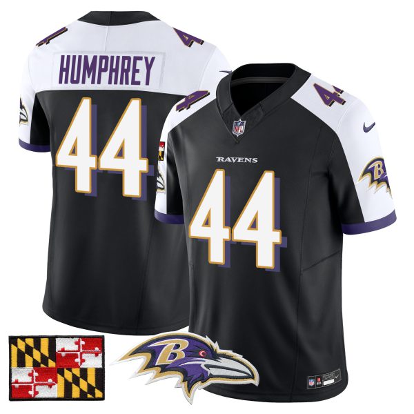 Men's Baltimore Ravens 2024 Maryland Flag Vapor Limited Jersey - All Stitched - Image 5