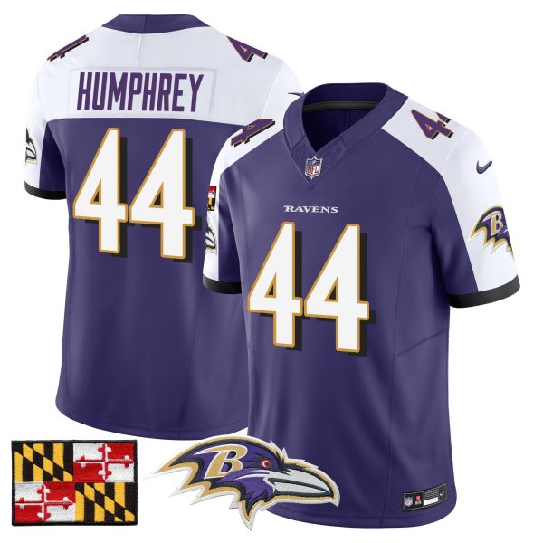 Men's Baltimore Ravens 2024 Maryland Flag Vapor Limited Jersey - All Stitched - Image 15