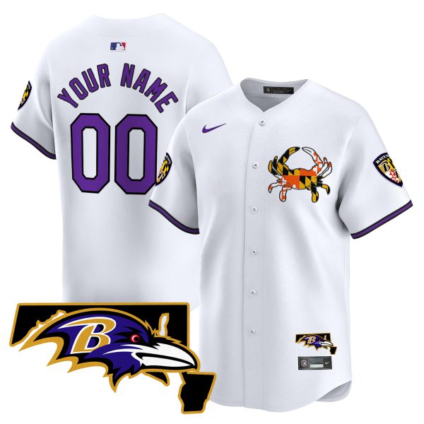 Baltimore Ravens 2024 Vapor Premier Baseball Custom Jersey V2 - All Stitched - Image 2