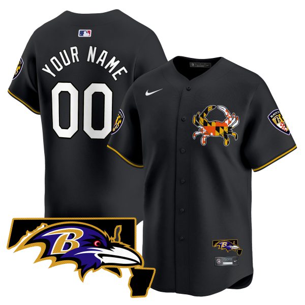 Baltimore Ravens 2024 Vapor Premier Baseball Custom Jersey V2 - All Stitched - Image 3