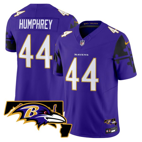 Men's Ravens Maryland Flag Map Patch Vapor Limited Jersey - All Stitched - Image 13