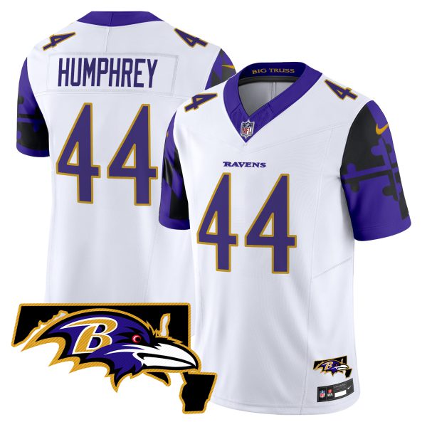 Men's Ravens Maryland Flag Map Patch Vapor Limited Jersey - All Stitched - Image 29