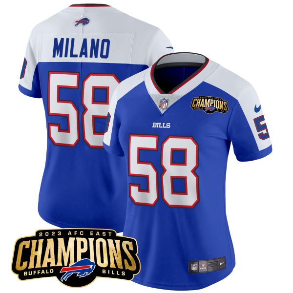 Women's Bills 2023 AFC East Champions Patch Vapor Jersey - All Stitched - Image 11
