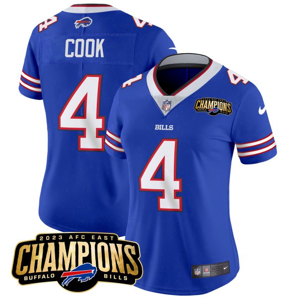 Women's Bills 2023 AFC East Champions Patch Vapor Jersey - All Stitched - Image 14