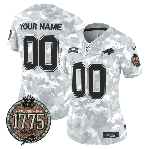 Bills 2024 Salute to Service Establishment Year Patch Vapor Limited Custom Jersey - All Stitched - Image 6