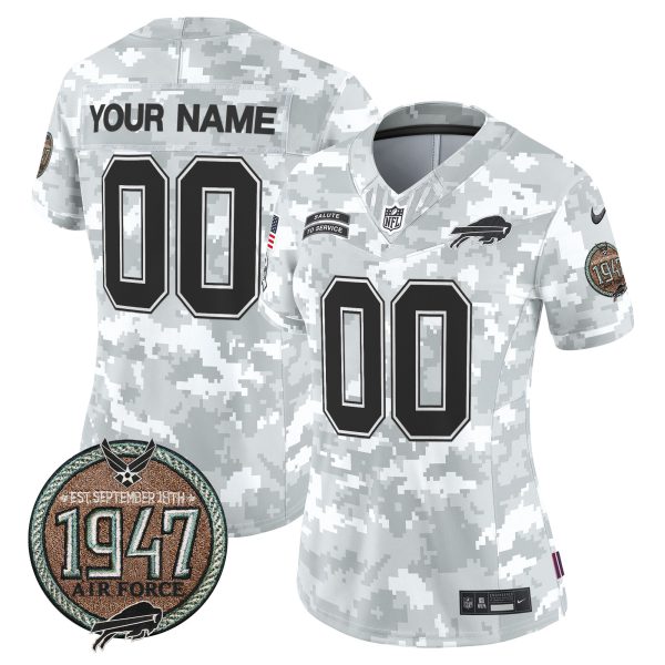 Bills 2024 Salute to Service Establishment Year Patch Vapor Limited Custom Jersey - All Stitched - Image 8