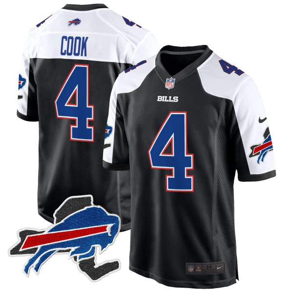 Men's Buffalo Bills New York Patch Game Jersey - All Stitched - Image 2