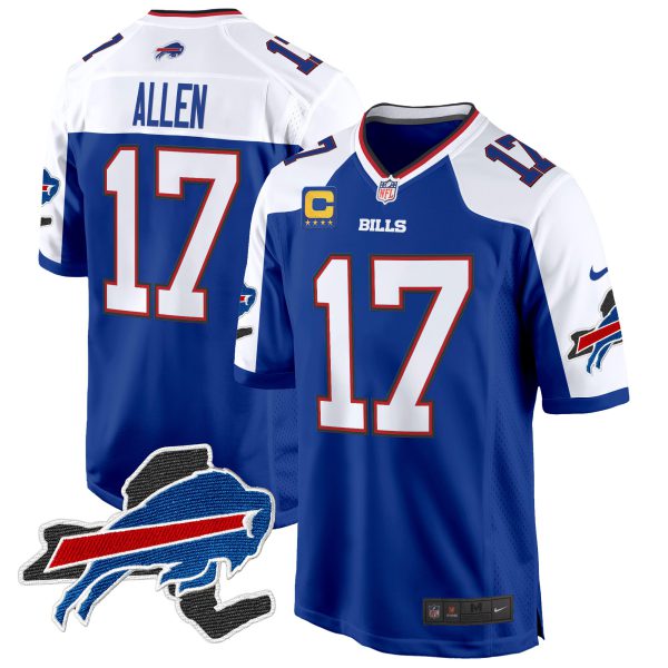 Men's Buffalo Bills New York Patch Game Jersey - All Stitched - Image 7