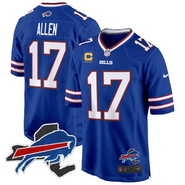 Men's Buffalo Bills New York Patch Game Jersey - All Stitched - Image 13
