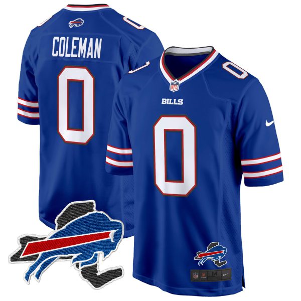 Men's Buffalo Bills New York Patch Game Jersey - All Stitched - Image 15