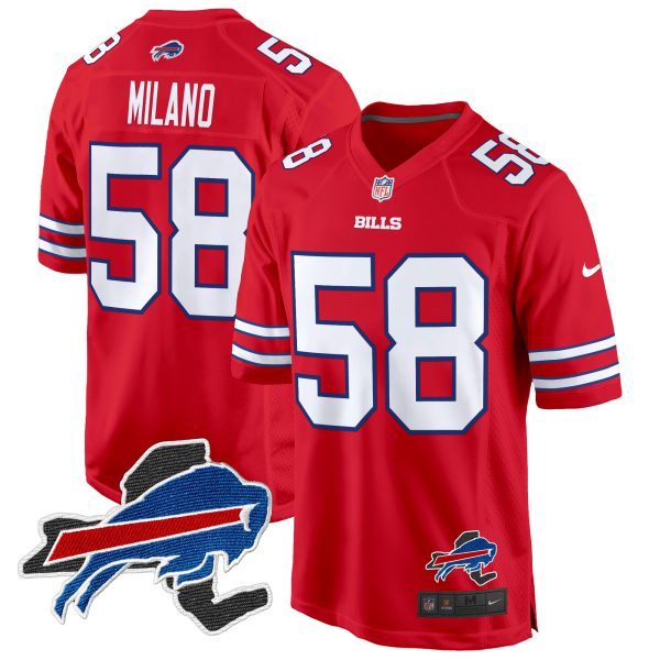 Men's Buffalo Bills New York Patch Game Jersey - All Stitched - Image 23