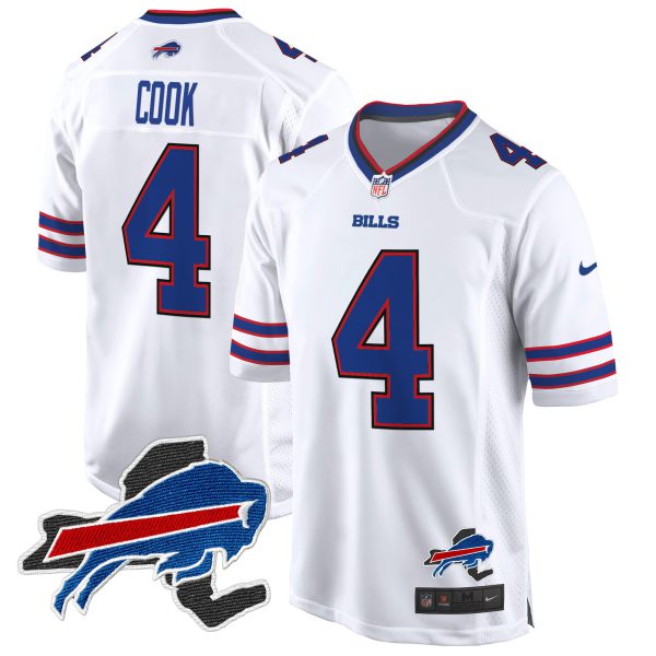 Men's Buffalo Bills New York Patch Game Jersey - All Stitched - Image 26