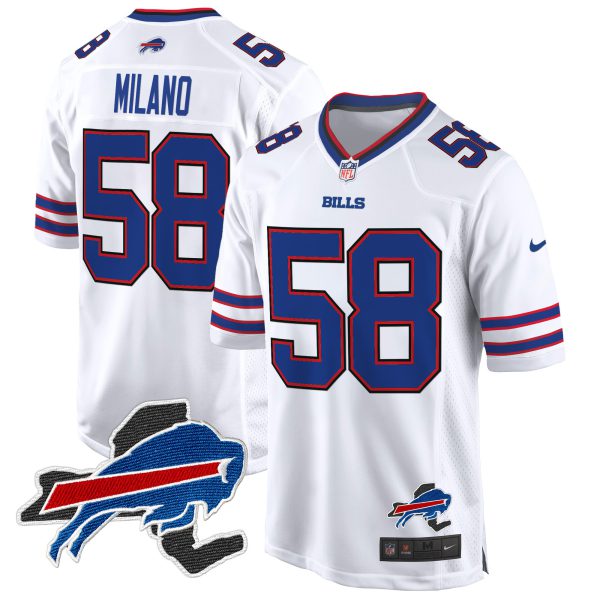 Men's Buffalo Bills New York Patch Game Jersey - All Stitched - Image 29