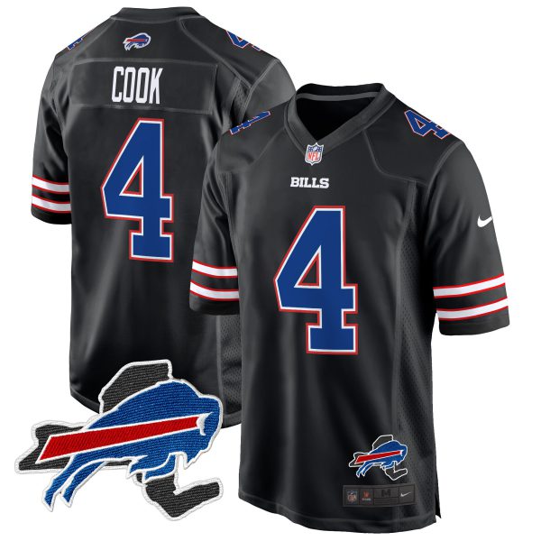 Men's Buffalo Bills New York Patch Game Jersey - All Stitched - Image 32