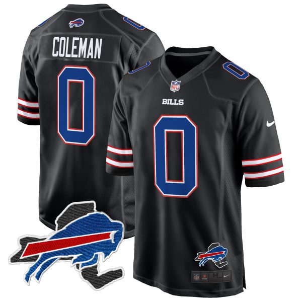 Men's Buffalo Bills New York Patch Game Jersey - All Stitched - Image 33